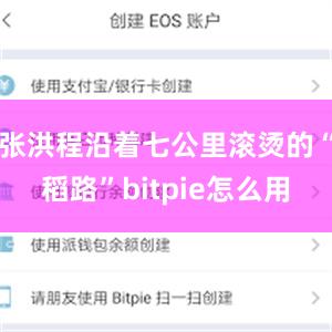 张洪程沿着七公里滚烫的“稻路”bitpie怎么用